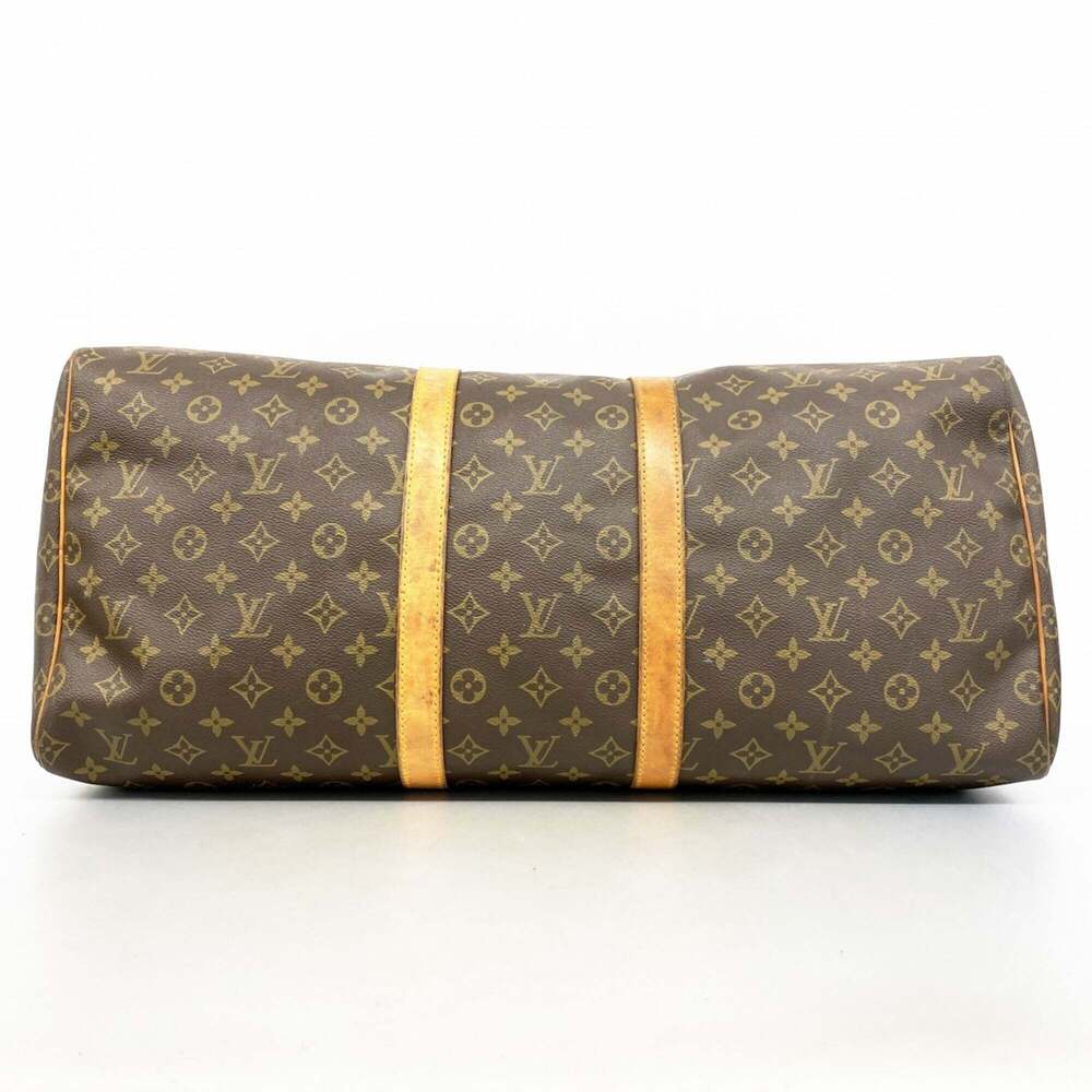 LOUIS VUITTON Brown Monogram Keepall 55 Boston Bag - Picture 3 of 14